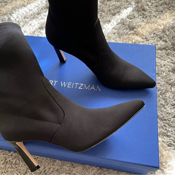Stuart Weitzman Rapture 75 Stretch Bootie - Picture 2 of 16